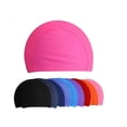 thumbnail image 2 of Gorro de natación de licra, talla única, de secado rápido, antideslizante, color celeste, 2 of 3