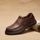 thumbnail image 1 of Zapatos de hombre primavera otoño transpirables para hombre zapatos Oxford vestido de hombre cuero casual moda negocios cordones zapatos sólidos, 1 of 5