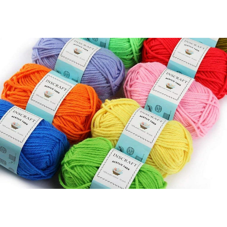  CRAFTWIZ 100% Acrylic Yarn for Crocheting and Knitting