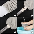 thumbnail image 3 of 6 piezas de paño de repuesto para limpieza de polvo, plumero de mano extraíble, cubiertas de paño de limpieza de polvo lavables retráctiles de microfibra Namotu WRJM-263, 3 of 6