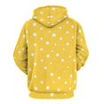 thumbnail image 3 of Yellow White Polka Dots 3D Print Hoodie Men Women Autumn Thin Pullover Sweatshirt Vintage Streetwear Tops, 3 of 6