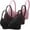 Hot Pink, variant on 3 Pack Wireless Jelly Bras for Women JIANLAI Unpadded and Unlined Wireless Bra, Perfect Racerback Everyday Lingerie