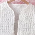 thumbnail image 6 of XAOFW Girl's Outfit Sets Long Sleeve Solid Color Knit Cardigan And Sleeveless Butterfly Print Gradient Dress Kids Two Piece Outfits Casual Daily Wear Soft Breathable Children Clothes Sets, 6 of 8
