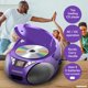 thumbnail image 3 of Magnavox MD6924 Boombox portátil con CD de carga superior y radio estéreo AM/FM en negro | Compatible con CD-R/CD-RW | Pantalla LED | Puerto auxiliar compatible | Reproductor de CD programable | (Púrp, 3 of 5