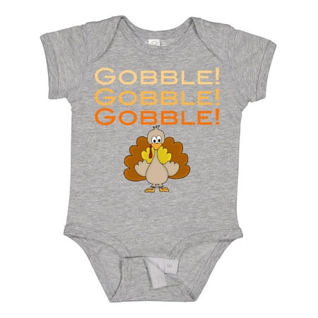 

Inktastic Gobble Gobble Gobble - Turkey Gift Baby Boy or Baby Girl Bodysuit