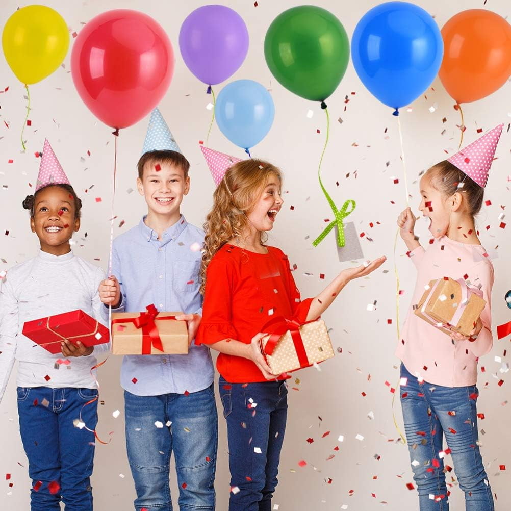 Thickened balloons, 120 PCS Balloons Assorted Colors, Latex for Kid's Birthday Party, Exquisite Rainbow Balloon, 12 Inches 13 Kinds of Rianbow Colorful Party Decorations.