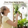 thumbnail image 2 of Clear Glass Spray Bottles Set, 17oz Refillable Spray Containers with Trigger Spray Caps, Screw Caps, Label Stickers, and Pen, Ideal for Cleaning, Essential Oils, Hair Care, DIY Solutions, 2 of 5