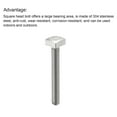 thumbnail image 4 of Square Head Bolt, 10 Pack M4x30mm 304 Stainless Steel Grade C Square Screws, 4 of 5