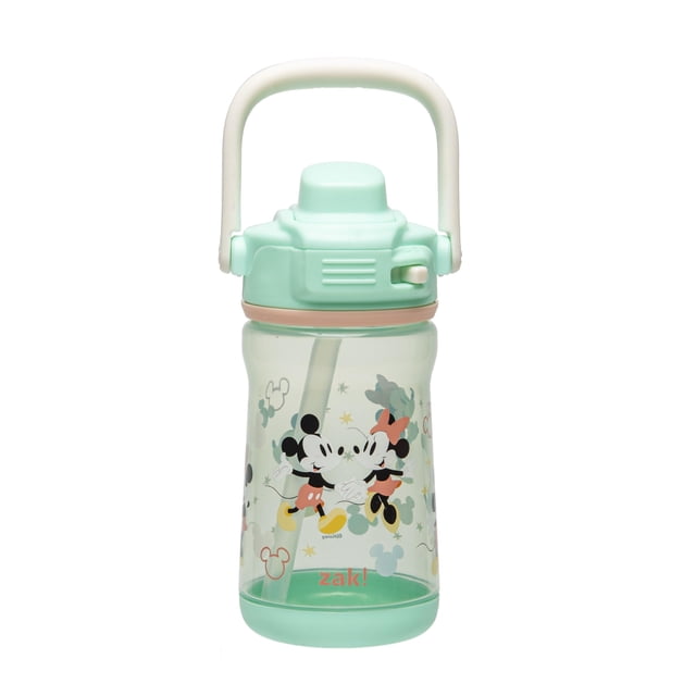 Botella de Agua para Niños Zak Designs 355 ml a Prueba de Fugas Mickey y Minnie