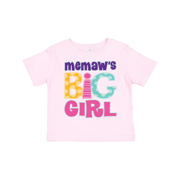 Inktastic Memaw Big Girl Girls Toddler T-Shirt