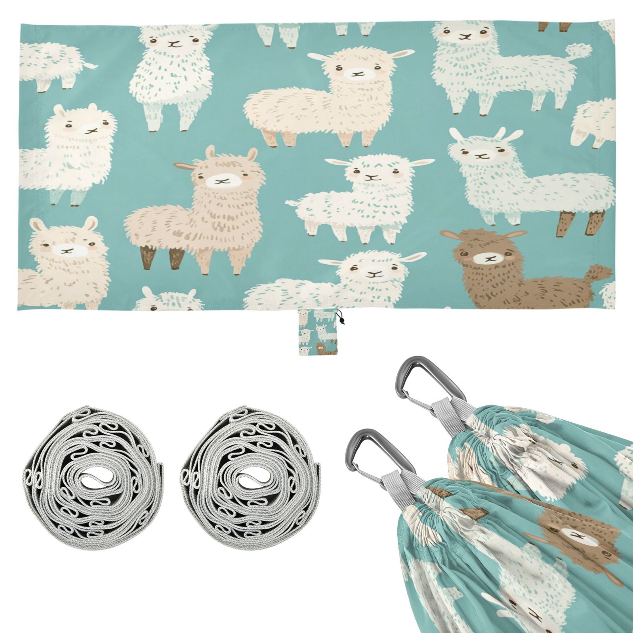 Hammock Camping Hammock Nylon Portable Hammock Travel Camping Hammock Super Cute Cartoon Sheep