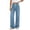 Light Blue-a, variant on Vivianyo HD Women's Drawstring Waist Pull On Wide Leg Long Denim Trousers, Soft Loose Cut Full Length Pants for Daily Shopping Casual Street Wear, Sizes S-2XL