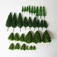 thumbnail image 2 of Esquirla 30pcs HO Scale Model Train Layout Model Tree Roadside Green 1:87 Tree 4.5cm-13cm Set 1, 2 of 8