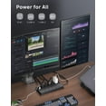 thumbnail image 2 of TROND Regleta protectora contra sobretensiones, 4000 julios, certificación ETL, expansión de 13 tomas de corriente ampliamente espaciadas con 4 puertos USB C, enchufe plano de perfil bajo, montaje en, 2 of 5