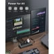 thumbnail image 2 of TROND Regleta protectora contra sobretensiones, 4000 julios, certificación ETL, expansión de 13 tomas de corriente ampliamente espaciadas con 4 puertos USB C, enchufe plano de perfil bajo, montaje en, 2 of 5