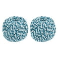 thumbnail image 1 of Unique Bargains Twine Packing String Wrapping Cotton Twine 75M Blue and White Rope for Gift Wrapping Twine, Pack of 2, 1 of 1
