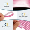 thumbnail image 3 of Uxcell 20pcs Car Wheel Reflective Decorative Strip Night Safety Warning Stickers (Pink)- Warning & Decoration, for Generally Cars Trucks Motors Bicycles, Self Adhesive, 3 of 7