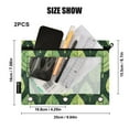 thumbnail image 3 of Cartoon Green Leaves Row 2 Pack Pencil Pouch for 3 Ring Binder Smooth Zipper Folders with Pockets Clear Window Pencil Case, 3 of 6