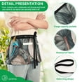 thumbnail image 6 of Leaves and Berries Pattern Server Apron with 3 Pockets Waist Apron for Waiter Waitress, 6 of 7