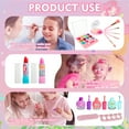 thumbnail image 3 of Beefunni Kids Makeup Kits for Girls, Mermaid 21Pcs Pretend Play Toy Makeup Set for Toddler Christmas Birthday Gifts for Girls Aged 3 4 5 6 Year Old, 3 of 7