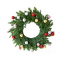 thumbnail image 3 of Aurorax Christmas Wreaths for Front Door,Indoor Christmas Wreath Decorations with Christmas Balls Rustic Green Winter Hanging Wall Decor for Mantel Window, 3 of 7