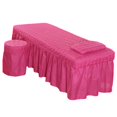 thumbnail image 4 of de de de Color Sólido Funda de Almohada Cubierta de Taburete de Ropa Facial , Macarena  Hoja de cenefa de mesa de masaje, 4 of 8