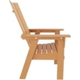 thumbnail image 6 of Palms 5-Piece Modern Adirondack Chairs Square Trestle Table Dining Set, 6 of 9