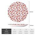 thumbnail image 2 of Kdxio Red Birds Bone China Decorative Plate Ceramic Decorative Plate for Home Office Wall Stand Decorative Plates for Home Bedroom-10in, 2 of 6