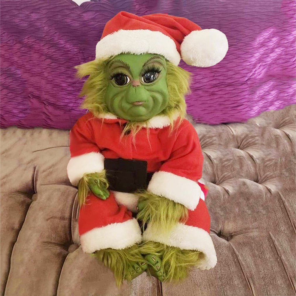 Unilife Grinch Christmas Decorations Lifelike Doll Christmas Gift For Kids Walmart Com