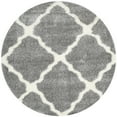 thumbnail image 4 of SAFAVIEH Montreal Cebrail Geometric Diamonds Shag Area Rug, Grey/Ivory, 8'6" x 12', 4 of 10