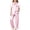 00-Pink679, variant on WOYY Girls Silk Pajamas Short Sleeve Button Down Top Pants Satin PJ Sleepwear, Sizes 3-14