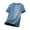 Blue, variant on MNCEKFOD Men Summer T Shirts Ice Silk Quick Dry Cool Loose Fit Shirt Sports Short Sleeve Round Neck Tee Shirt for Men Black L