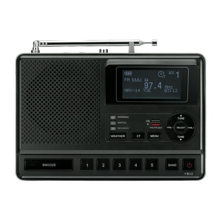 Sangean Portable AM/FM Radios, Black, CL-100