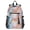 Blue Pink Yellow Marble, variant on 14" Laptop Backpack Waterproof Airline Approved Stylish Casual Daypack for Travel Business College Work, Fierce Fire and Smoke