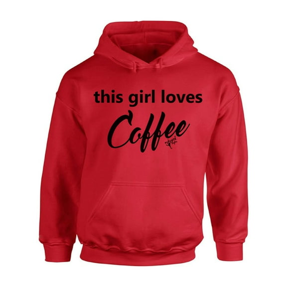 Awkward Styles Coffee Hoodie This Girl Loves Coffee Hooded Sweatshirt