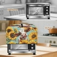 thumbnail image 5 of FOR U DESIGNS Cow Sunflower Pattern Microwave Oven Dust Cover Portable Microwave Oven Folding Covers Stain Resistant Small Appliance Covers (20.9" W x 15.7" D x 12.4" H)-L, 5 of 8