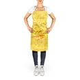 thumbnail image 2 of Carolines Treasures 8872APRON Flamingo on Yellow Apron Large multicolor, 2 of 4