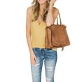 thumbnail image 2 of Summer Casual V-neck Shirt Sleeveless Solid Button Tank Top, 2 of 4