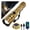 Gold, variant on SKYFIRE Rechargeable Flashlights High Lumens 3000LM, 3-in-1 Lens System with Yellow & Blue Filters, Super Bright LED Flashlight, Waterproof, USB-C Fast Charging, Gift