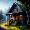 thumbnail image 2 of Peaceful Pastures - Farm House Canvas Art, 2 of 2