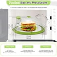 thumbnail image 4 of Universal microwave cover - with steam vent, BPA free cover, can keep the microwave clean and keep food moist, suitable for most plates (12 inches), 4 of 8