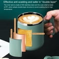 thumbnail image 2 of 15 oz Coffee Mug with Handle and Lid,Double Walled Stainless Steel Vacuum Insulated Tumbler Cup,Travel Coffee Cup Thermal Cup for Home and Office,Plash-Proof & Leakproof, 2 of 8