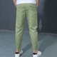 thumbnail image 4 of Odeerbi 2 Pack Boys Summer Cotton Linen Jogger Pants Casual Lightweight Elastic Waist Drawstring Sweatpants Para 3-13 Años, 4 of 9