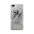 thumbnail image 1 of Personalised Grey Stone Marble Initials iPhone 8 Plus Case,iPhone 15, 1 of 3