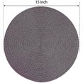 thumbnail image 2 of Round Braided Placemats Set Of 6 Table Mats For Dining Tables Woven Washable, 2 of 5