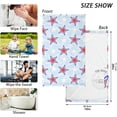 thumbnail image 3 of Dreamtimes Hand Towels American Stars Red Blue Patterned 2 PCS, Cotton Bath Towel for Drying Face Hands Body Decorative Water Absorbent Lightweight Towels for Bathroom Ktichen Travel Gym,16"x28", 3 of 7