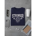 thumbnail image 3 of Stronger Retro College T-Shirt Men -Image by Shutterstock, Male 5X-Large, 3 of 4
