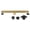 Brass, variant on Kingston BSFK2428 Watercourse 24-Inch Stainless Steel Linear Shower Drain with Reversible Tile Insert and Flat Grate, Drain with Base Flange and Hair Strainer in Brushed Nickel