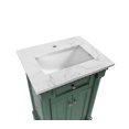 thumbnail image 3 of Sydney 20" Bathroom Vanity with Sage Green Cabinet and Engineered Marble Top, 3 of 6
