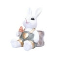 thumbnail image 2 of Figura de conejo de Pascua, adorno de escritorio, linda estatua de conejo de resina, regalo de Pascua para Blanco, 2 of 9